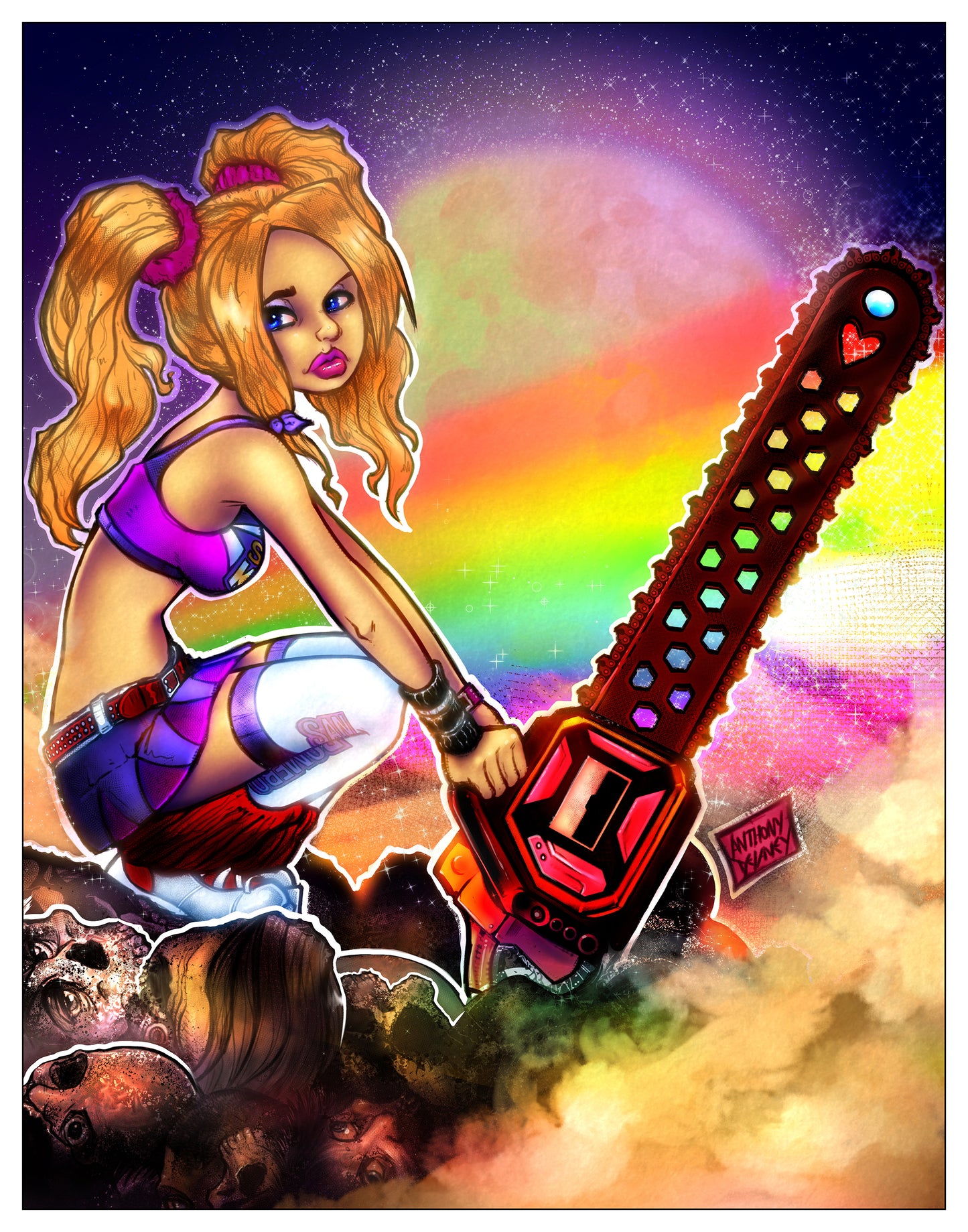 Lollipop Chainsaw Art Print