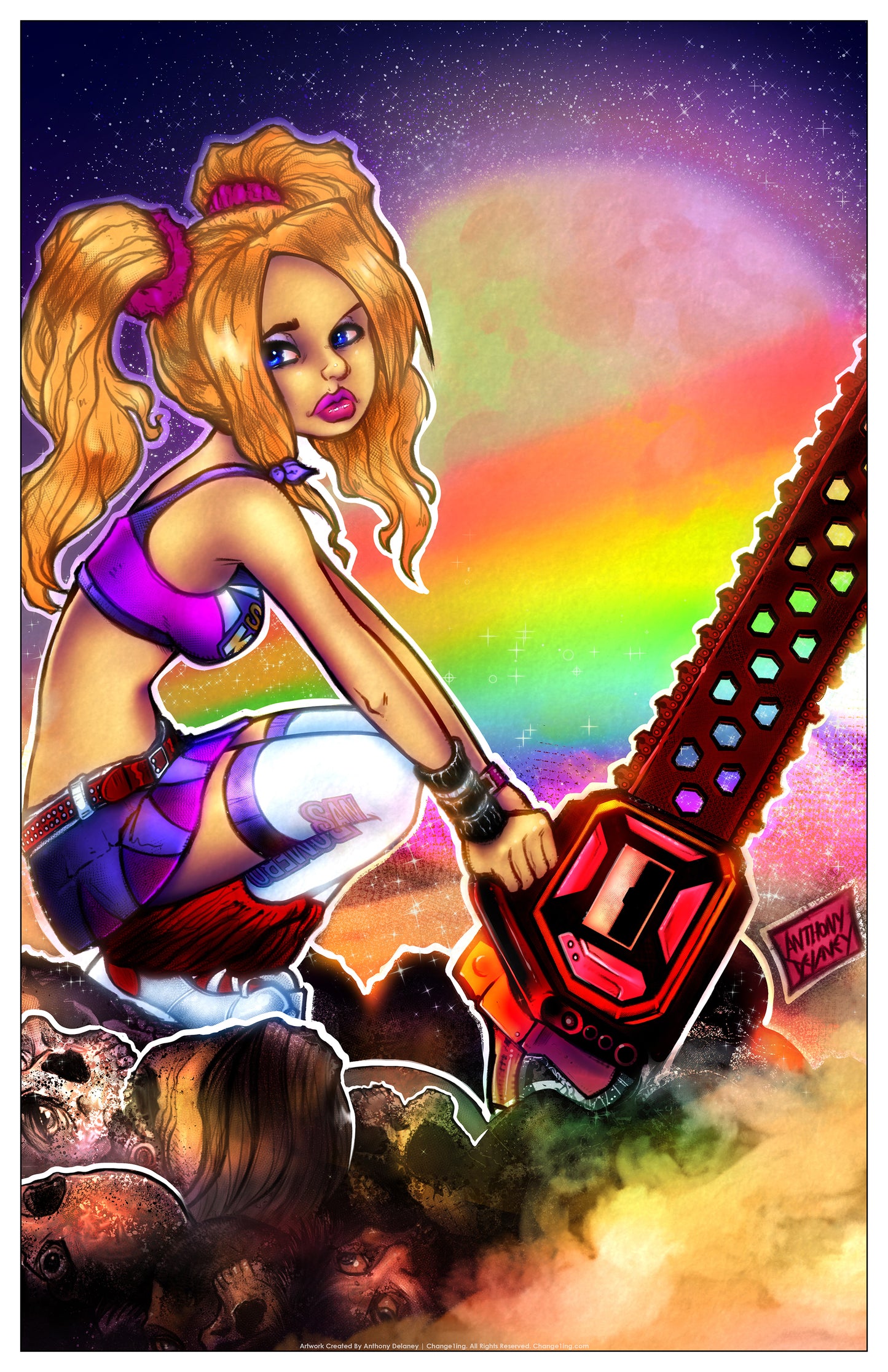 Lollipop Chainsaw Art Print