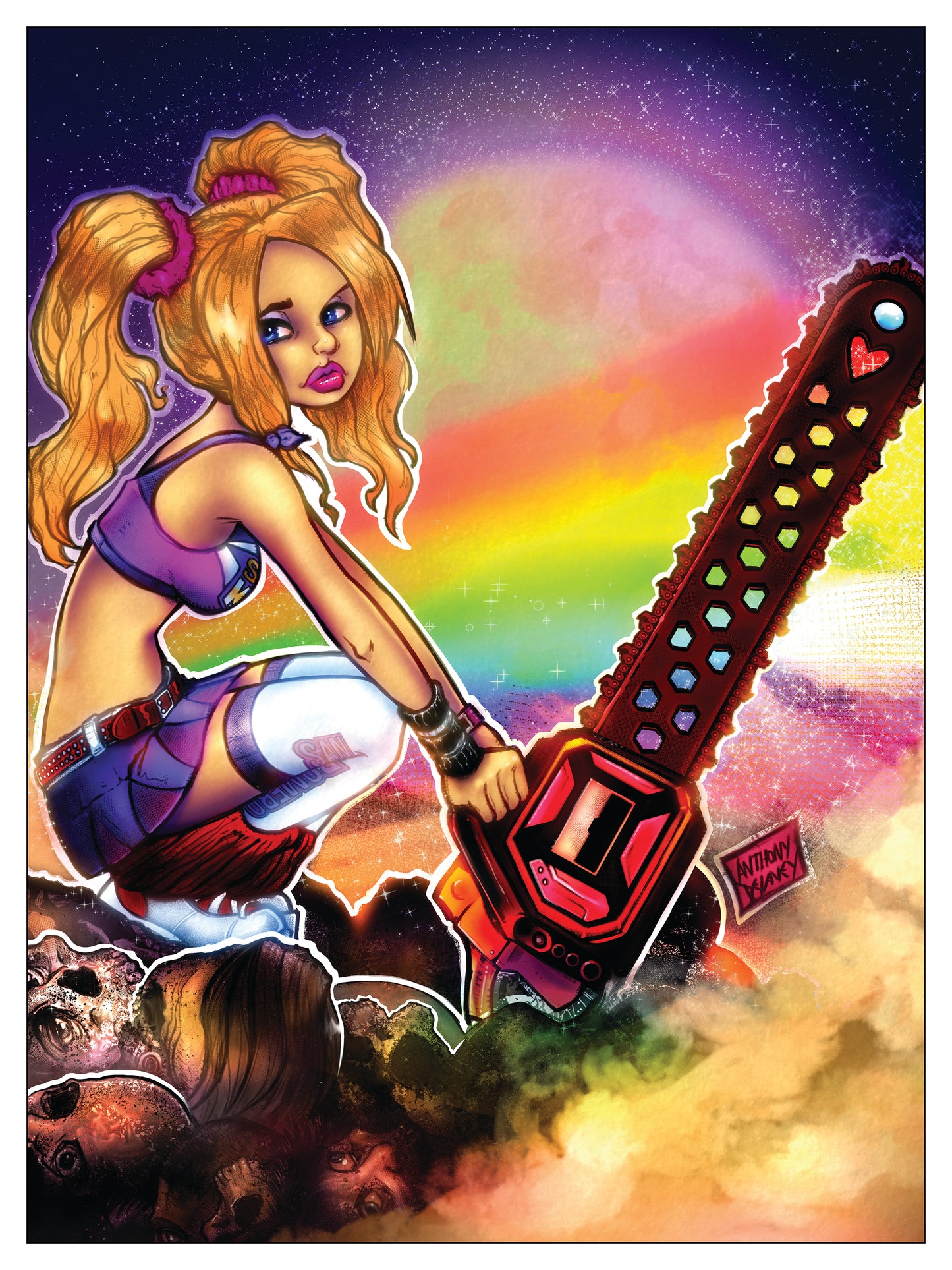 Lollipop Chainsaw Art Print