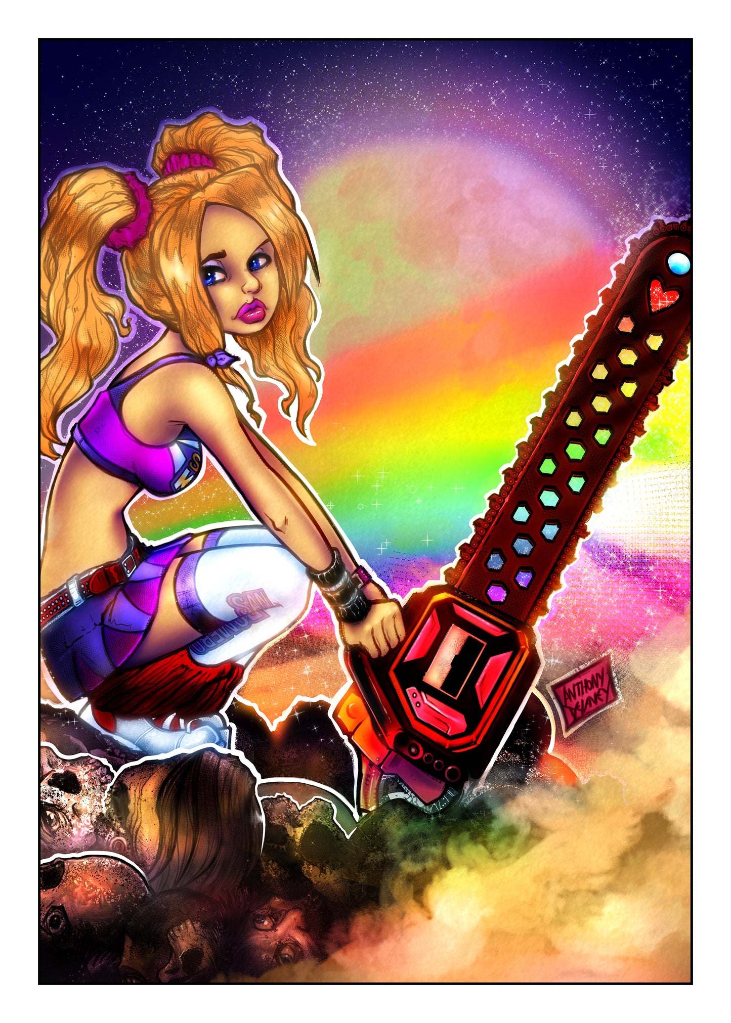 Lollipop Chainsaw Art Print