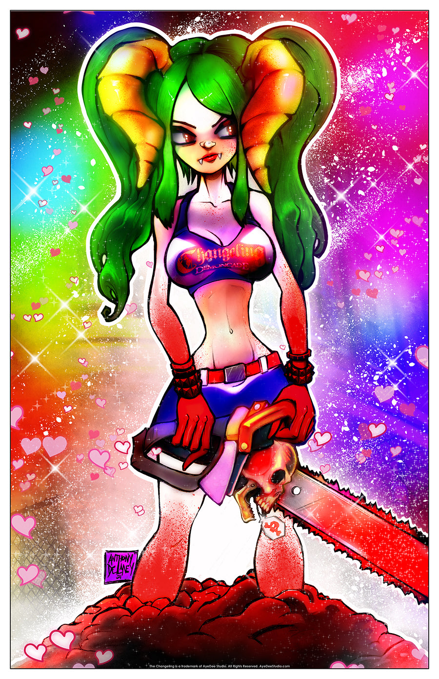 The Changeling Lollipop Changeling Sparkles Art Print