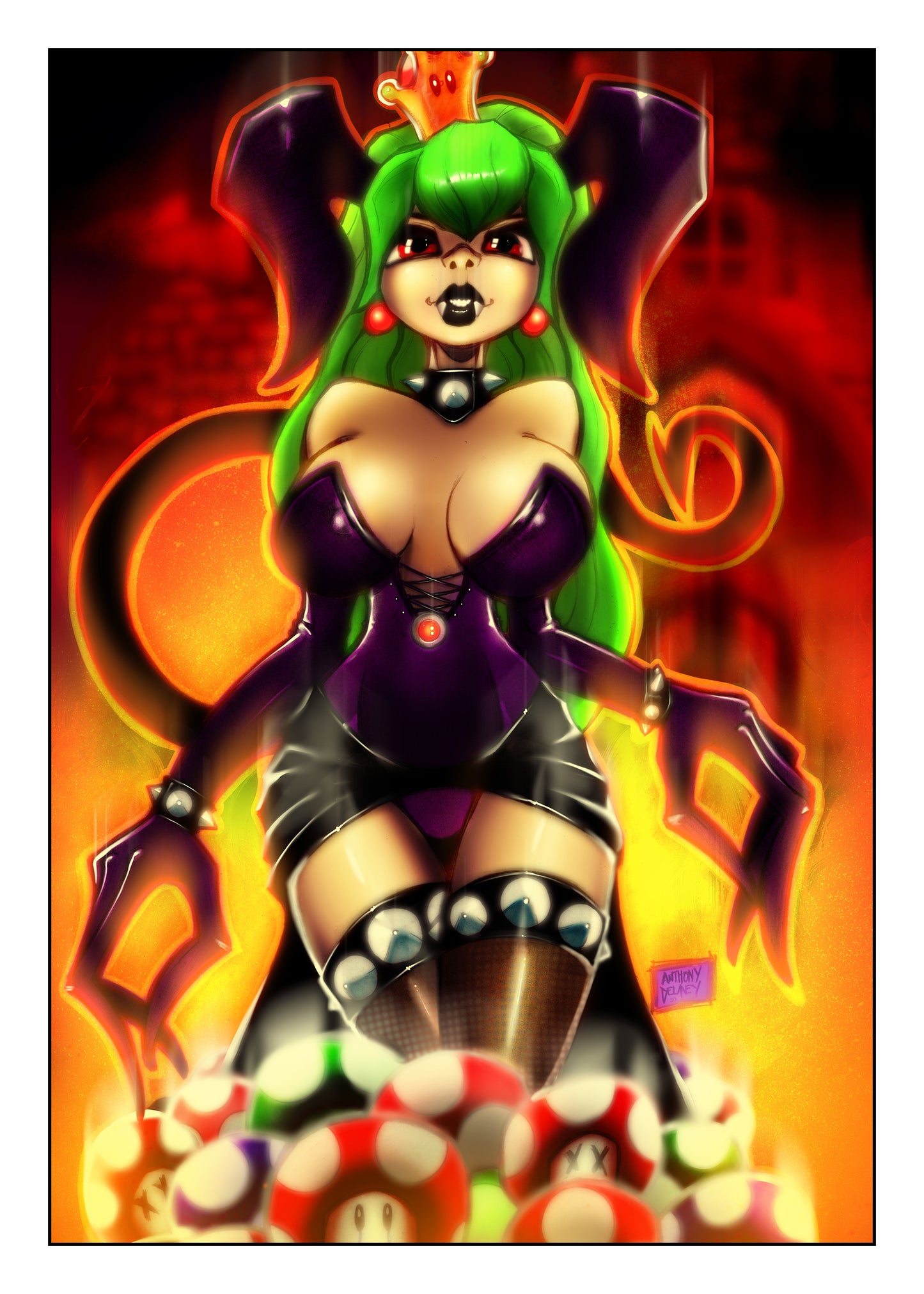 The Changeling Bowsette Cosplay Art Print