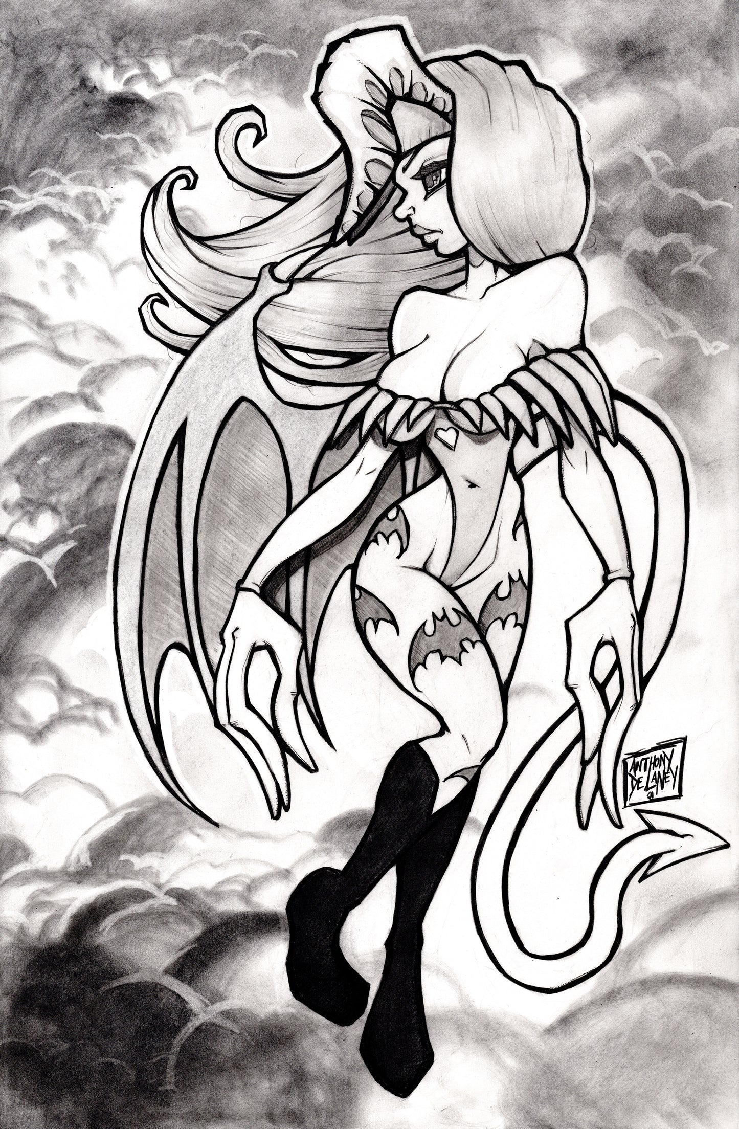 The Changeling Issue 7 Morrigan Cosplay Original Lineart