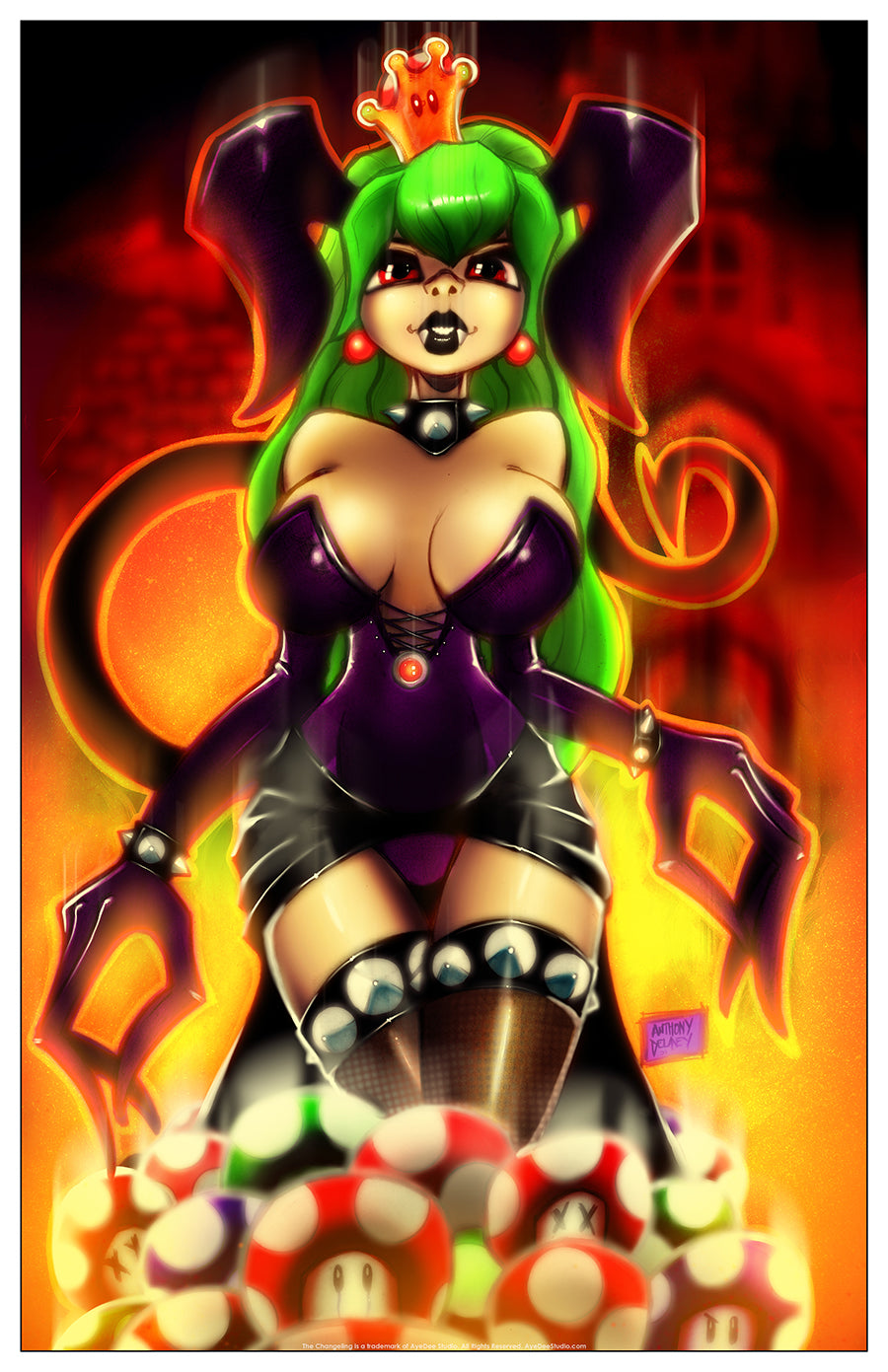 The Changeling Bowsette Cosplay Art Print